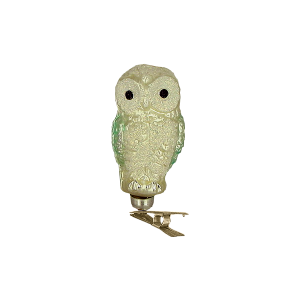 White and Blue Owl 9cm