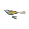 Blue with Gold Wing Bird 8cm