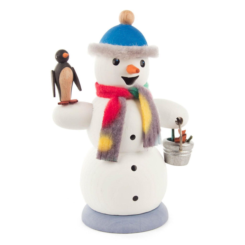 Snowman with Penguin Smoker