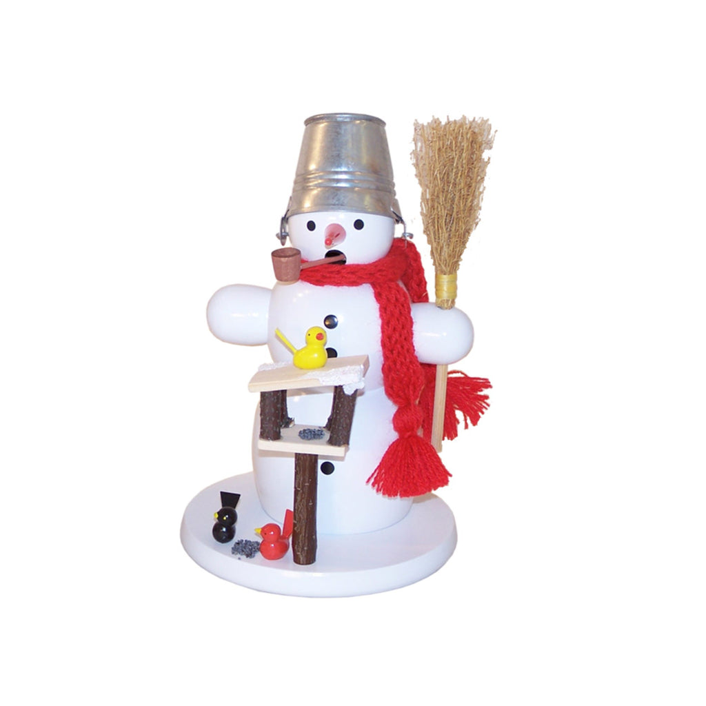 Snowman with Birdhouse Smoker