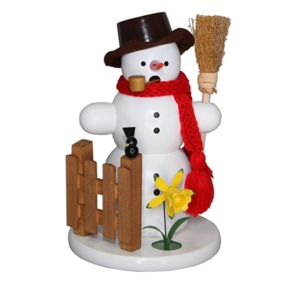 Snowman with Daffodil Smoker