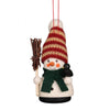 Snowman with Broom Ornament
