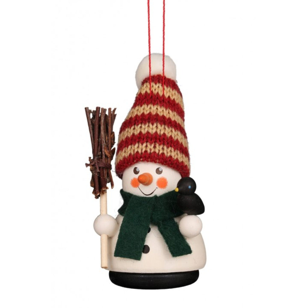 Snowman with Broom Ornament