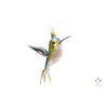Green White Hummingbird 11cm