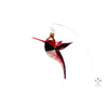 Red Black Hummingbird 11cm