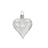 Transparent Feathery Heart 8cm